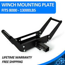 Foldable Winch Mounting Plate Cradle Mount For 2 Hitch Receiver 4wd Suv Truck