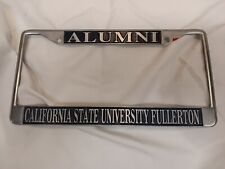 Alumni Cal State Fullerton University California Car Metal License Plate Frame