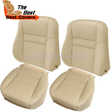 For 2003 2004 2005 2006 Honda Accord Ex Front Both Side Leather Seat Cover Tan