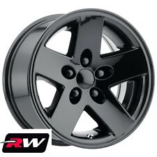 Fits Jeep Wrangler Yj Tj Rw 03-06 Rubicon Style Wheels 16x8 Gloss Black Rims