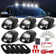 5pcs For Ford F150 F250 F350 Smoke White Cab Truck Roof Marker Top Running Light