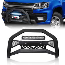 Steel Bull Bar Push Bumper Grille Guard For 2015-2022 Chevy Coloradogmc Canyon