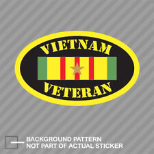 Vietnam Veteran Oval Sticker Decal Vinyl Euro Oval Nam Vet War Patriot Hero