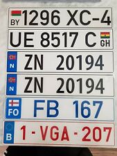 Custom License Plate - European Size Reflective - Any Country