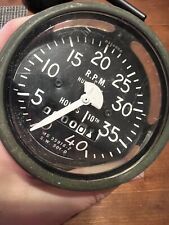 M Series Military Tachometer Ms 35916-2 Sw 501-d Used