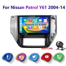 4-64gb Android 13 For Nissan Patrol Y61 2004-14 Carplay Car Radio Gps Wifi Cam