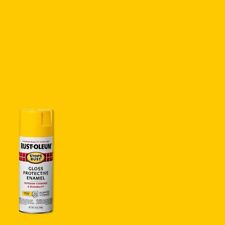 12 Oz. Protective Enamel Gloss Sunburst Yellow Spray Paint Free Shipping