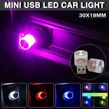 1x Usb Led Night Light Car Interior Mini Portable Atmosphere Ambient Lamp