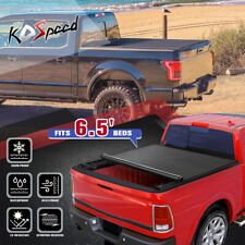 Vinyl Soft Roll-up Tonneau Cover For 09-24 Dodge Ram 1500 2500 3500 6.5ft Bed