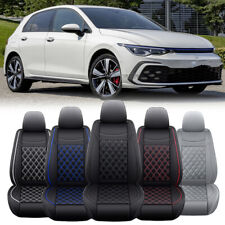 For Vw Golf Mk7 Mk6 Mk5 Car Seat Covers Pu Leather Full Set Front Rear 25-seats