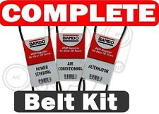 Drive Belt Kit Fits Acura Integra Gsr 1994-2001 3pc Acpower Steering Alternator