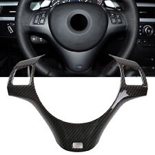 Carbon Fiber Steering Wheel Trim Fit For 2005-2012 Bmw 3 Series E90 E92 E93