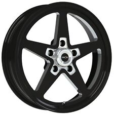 17x4.5 Vision Sport Star Ii Black Alumastar Pro Drag Race Wheel 5x4.5 No Weld