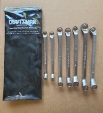 Vntg Craftsman Metric Sae Box End Wrench Set Deep Offset 7pc Usa V 44328 Read