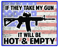 Anti Gun Control Sticker Decal Nra 2nd Amendment Right 5x4 Inch