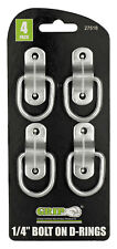 4 Pack Tie-down D-ring Anchors 14 Heavy Duty Iron Bolt On Trailer Tie Downs