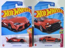 2 Car Lot - Hot Wheels 20 Toyota Gr Supra 82 Supra Red 2022 2023 80s
