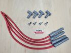 Msd 8.5mm Universal Smart Coil Ign1a High Output Spark Plug Wire Kit Red Igbt