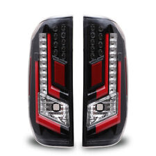 For 2014-2021 Toyota Tundra Red Black Led Tail Lights Pair Brake Signal Lamps