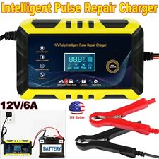 12v 6a Car Battery Charger Intelligent Automatic Pulse Repair Starter Agmgel