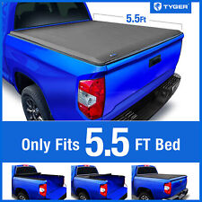 Tyger T1 Soft Roll-up Tonneau Cover For 2022-2024 Toyota Tundra 5.5 Bed