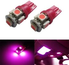 5-smd 168 194 2825 T10 Led Car Interior Map Dome Light Bulbs Magenta Pink