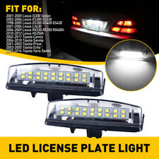 2x License For Plate Led Light Toyota Camry 2002-2011 2004-2010 Toyota Sienna