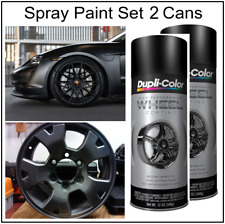 Wheels Black Spray Paint Rim Steel Aluminum Plastic Coating Protect Brake Dust