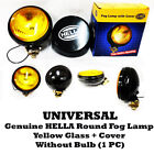 Universal Genuine Hella Round Fog Lamp Yellow Glass Cover Without Bulb