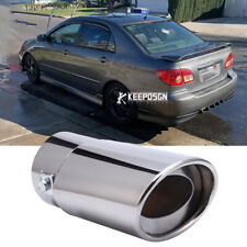 For Toyota Corolla Car Exhaust Pipe Tip Rear Tail Throat Muffler Stainless Steel