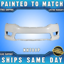 New Painted Nh788p White Orchid Front Bumper Cover For 2013-2015 Honda Accord