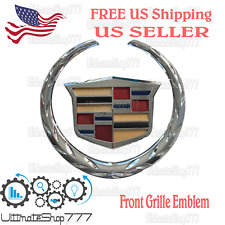 Cadillac Front Grille Emblem Hood Badge Color Logo 6 Inch