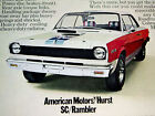 1969 Amc Hurst Scrambler Original Ad 390 V8doorhoodsteering Wheeldecal