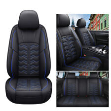 Full Set 5-seats Universal Pu Leather Car Seat Covers Front Rear Protect Cushion