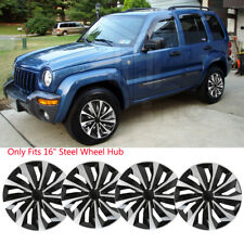 16 Set Of 4 Wheel Covers Snap On Hub Caps R16 Tire Steel Rim For Jeep Liberty