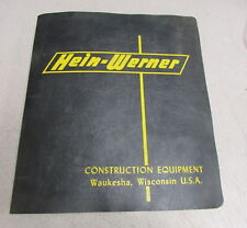 Hein-werner C24 Series Hydraulic Backhoes Parts Manual