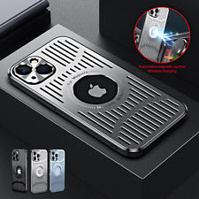 For Iphone 14 15 Pro Max 12 13 Mag Safe Metal Shockproof Heat Dissipation Case