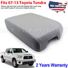 Fits 2007-2013 Toyota Tundra Bucket Seat Leather Armrest Console Lid Cover Gray