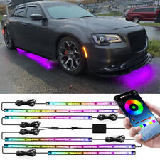 6x Dreamcolor Car Underglow Led Neon Kit Strip Light App Remote For Chrysler 300