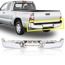 Rear Chrome Steel Step Bumper Face Bar For 2005-2015 Toyota Tacoma Pickup Truck