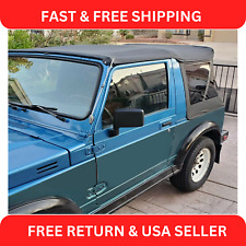 For 1986-94 Suzuki Samurai Replacement Soft Top W Zip Out Tinted Windows