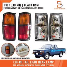Black Trim Tail Lights Rear Lamp For Nissan Datsun 720 Pickup 4wd 26550-08w00
