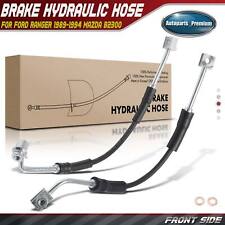 2x Front Left Right Brake Hydraulic Hose For Ford Ranger 1989-1994 Mazda B2300
