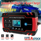 Intelligent Automatic Car Battery Charger 1224v 8a Pulse Repair Starter Agmgel