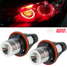 2pcs Red Led Angel Eyes Halo Ring Marker Light Bulbs Lamp Drl Plugplay For Bmw