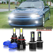 For Chevrolet Cavalier 2000-2005 6000k Led Headlight Fog Light Bulbs Combo 4pc
