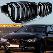 Gloss Black Front Kidney Grille Grill For 2012-2018 Bmw F30 3 Series 320i 328i