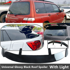 Universal For 01-02 Subaru Forester Rear Window Roof Spoiler Tail Wing W Light