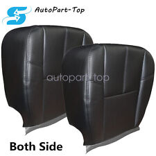 Replacement Front Bottom Leather Seat Cover Black For Chevy Tahoe Suburban 07-13
