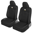 Caterpillar Truck Seat Covers For Front Seats Set - Black Automotive Seat Covers
